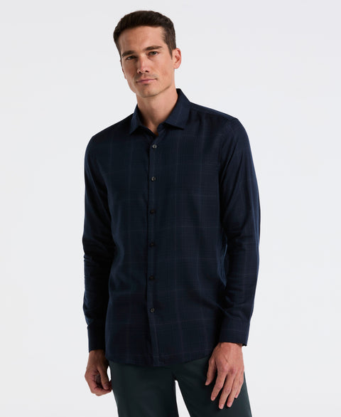 Plaid Tencel Shirt (Dark Sapphire) 