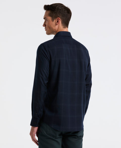 Plaid Tencel Shirt (Dark Sapphire) 