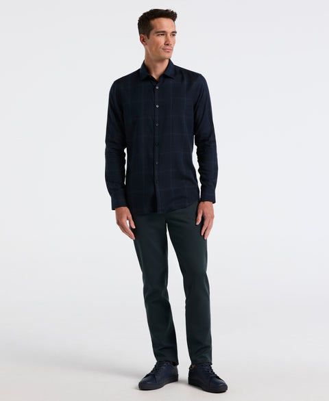 Plaid Tencel Shirt (Dark Sapphire) 