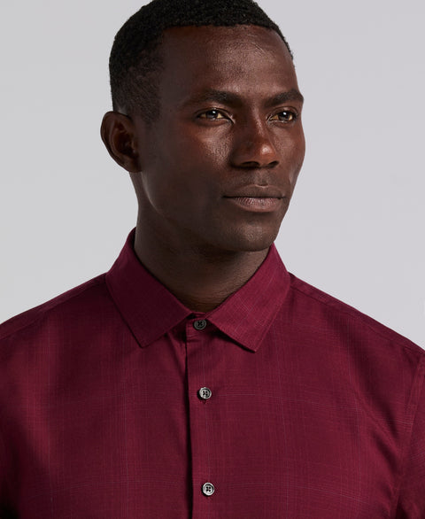 Plaid Tencel Shirt (Zinfandel) 