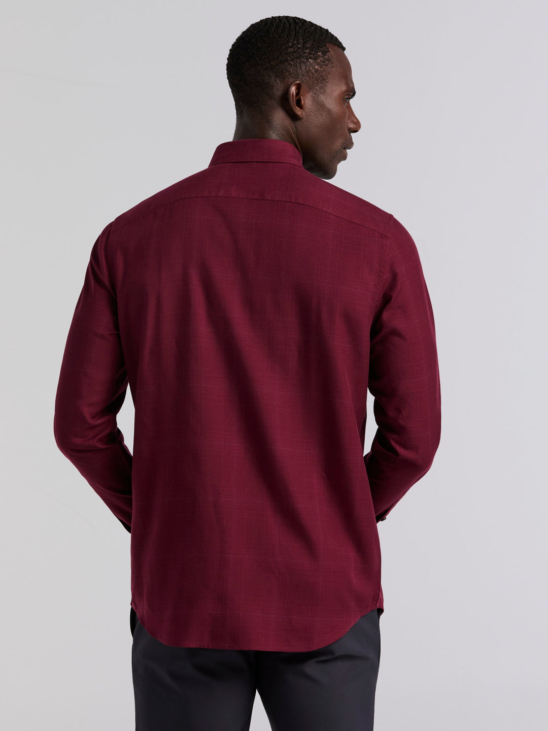 Plaid Tencel Shirt (Zinfandel) 