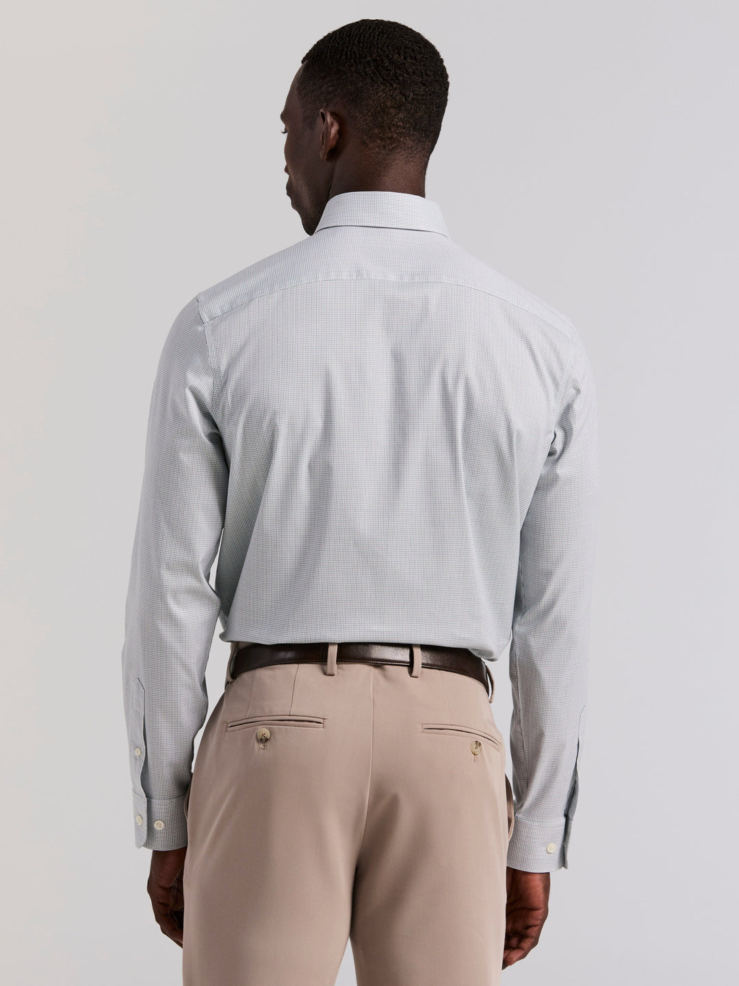 Plaid Slim Fit Poplin Shirt (Arctic) 