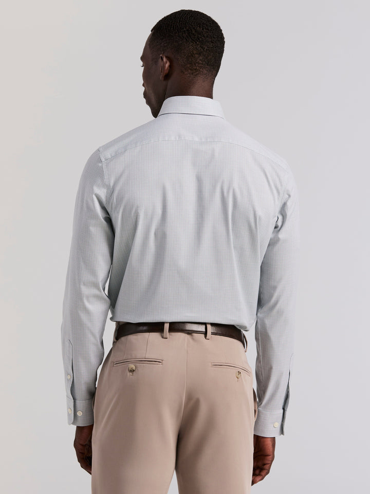 Plaid Slim Fit Poplin Shirt (Arctic) 