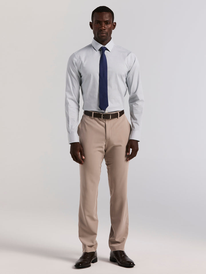 Plaid Slim Fit Poplin Shirt (Arctic) 