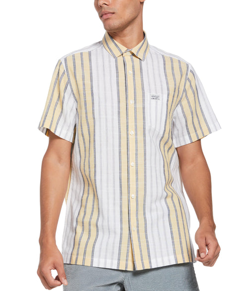 Plaid Striped Shirt (Rattan) 