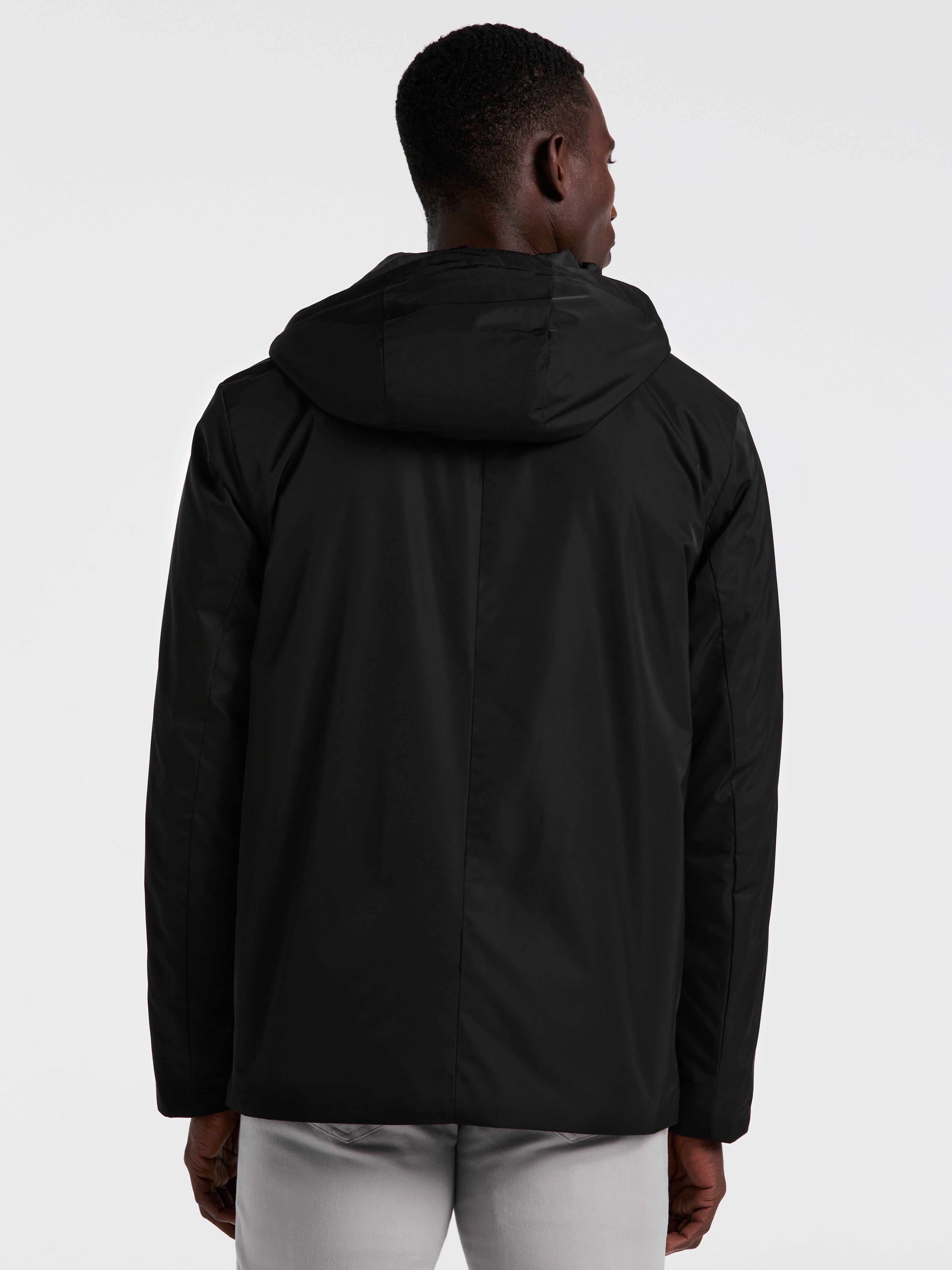 Plainweave Insulated Hooded Jacket – Perry Ellis