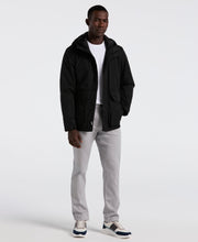 Plainweave Insulated Hooded Jacket (Black) 