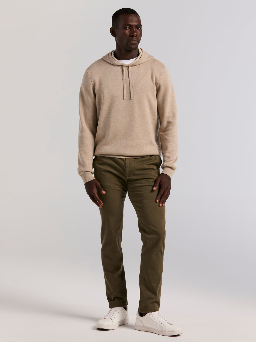 Cotton Modal Pullover Hoodie (London Fog Htr) 