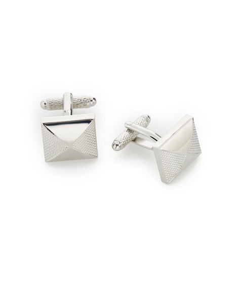 Pyramid Cuff Links (Slv) 