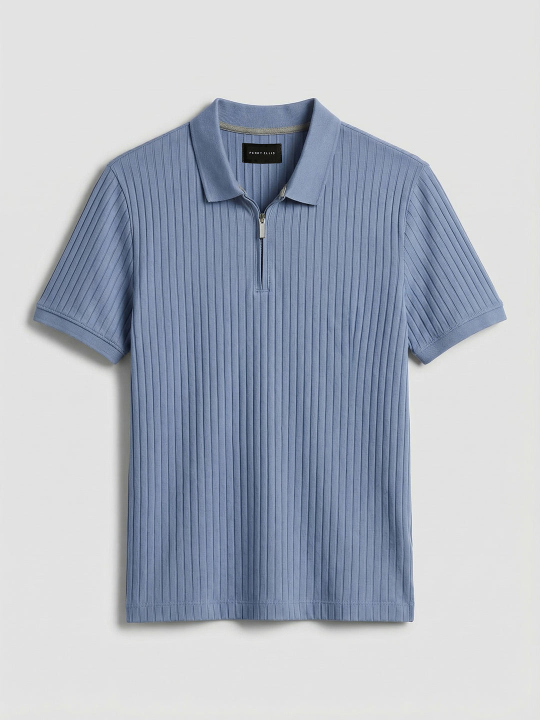 Quarter Zip Ribbed Polo (Infinity) 