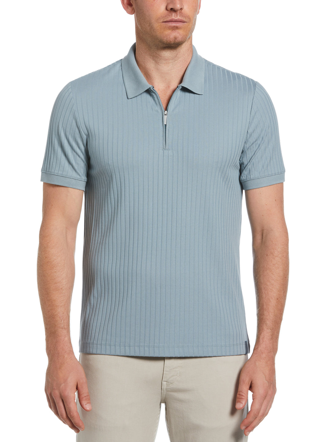 Quarter Zip Ribbed Polo (Citadel) 
