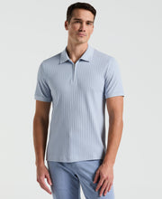 Quarter Zip Ribbed Polo (Kentucky Blue) 