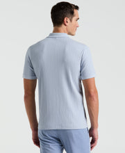 Quarter Zip Ribbed Polo (Kentucky Blue) 