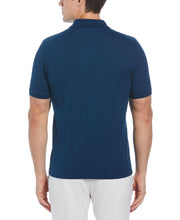 Quarter Zip Ribbed Polo (Gibraltar Sea) 