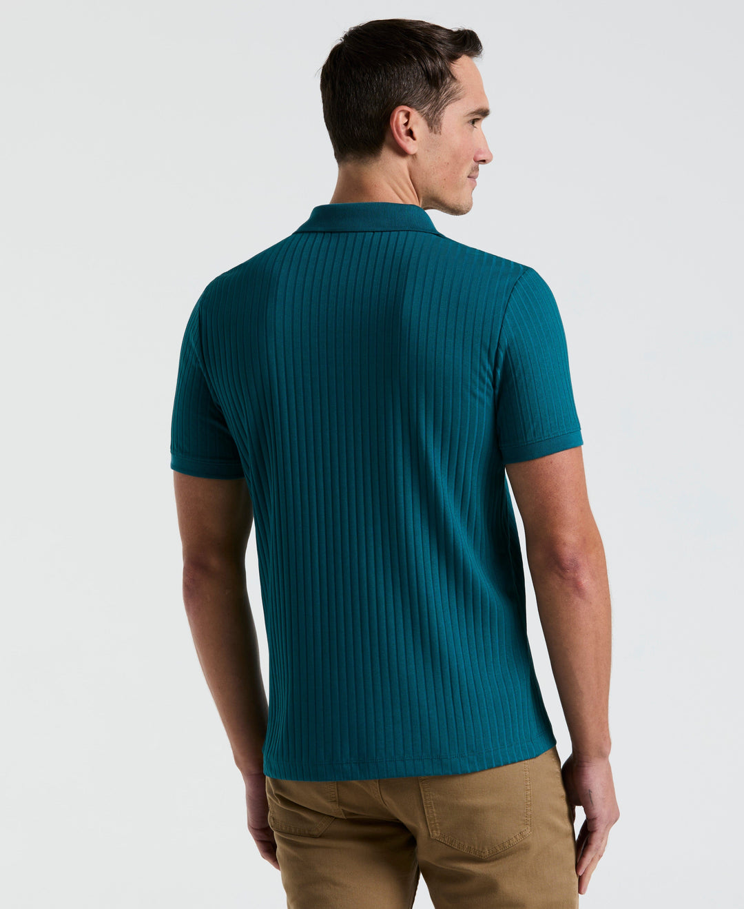 Quarter Zip Ribbed Polo (Gulf Coast) 