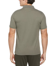 Quarter Zip Ribbed Polo (Beetle) 