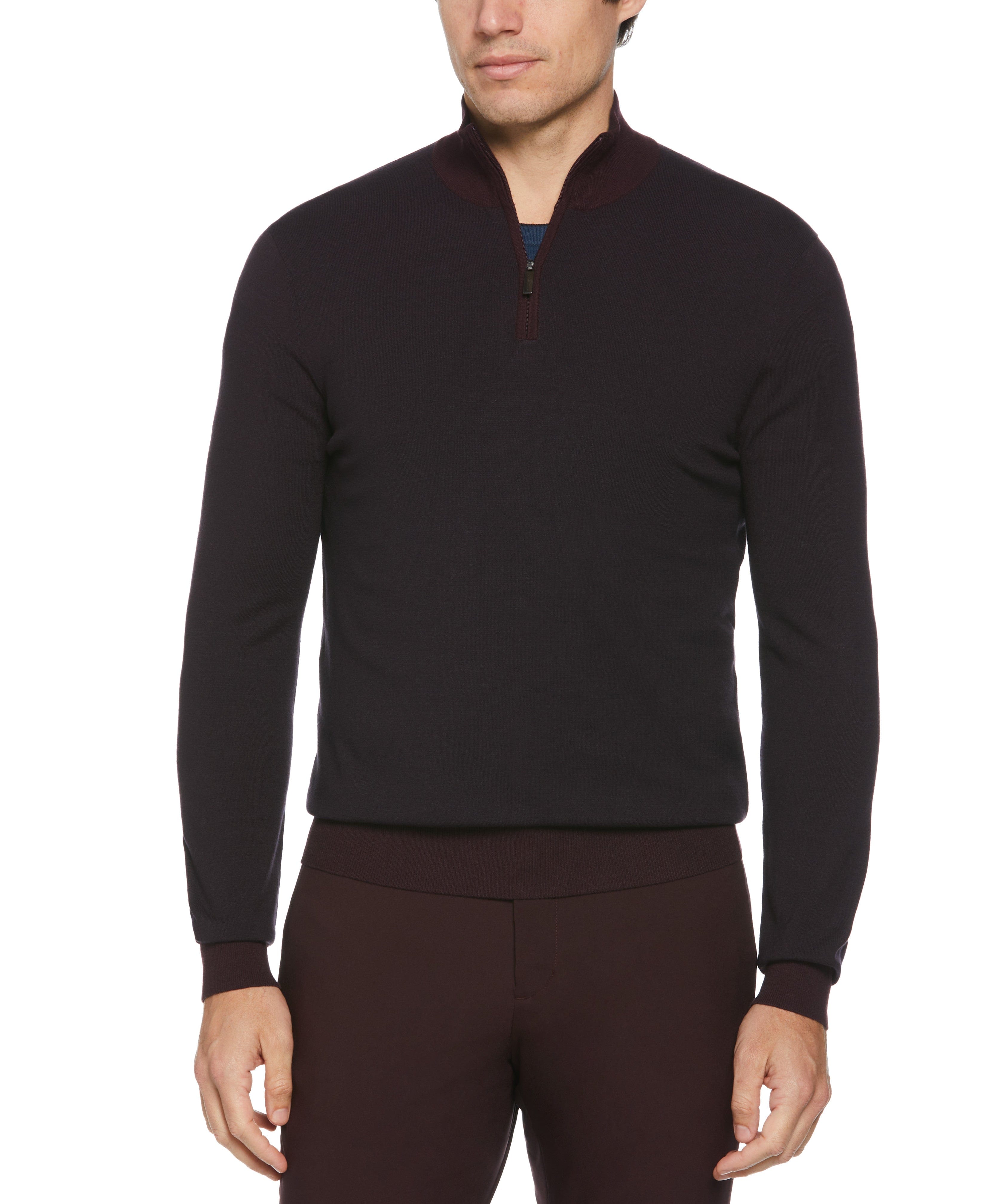 Quarter Zip Tech Sweater – Perry Ellis