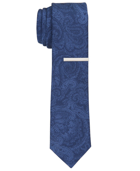 Randel Paisley Slim Tie (Navy) 
