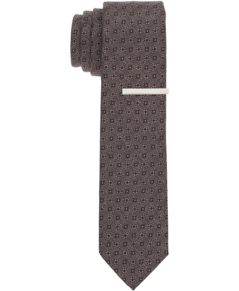 Raynor Geo Slim Tie (Brown) 