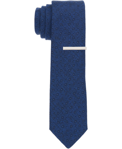 Raynor Geo Slim Tie (Navy) 