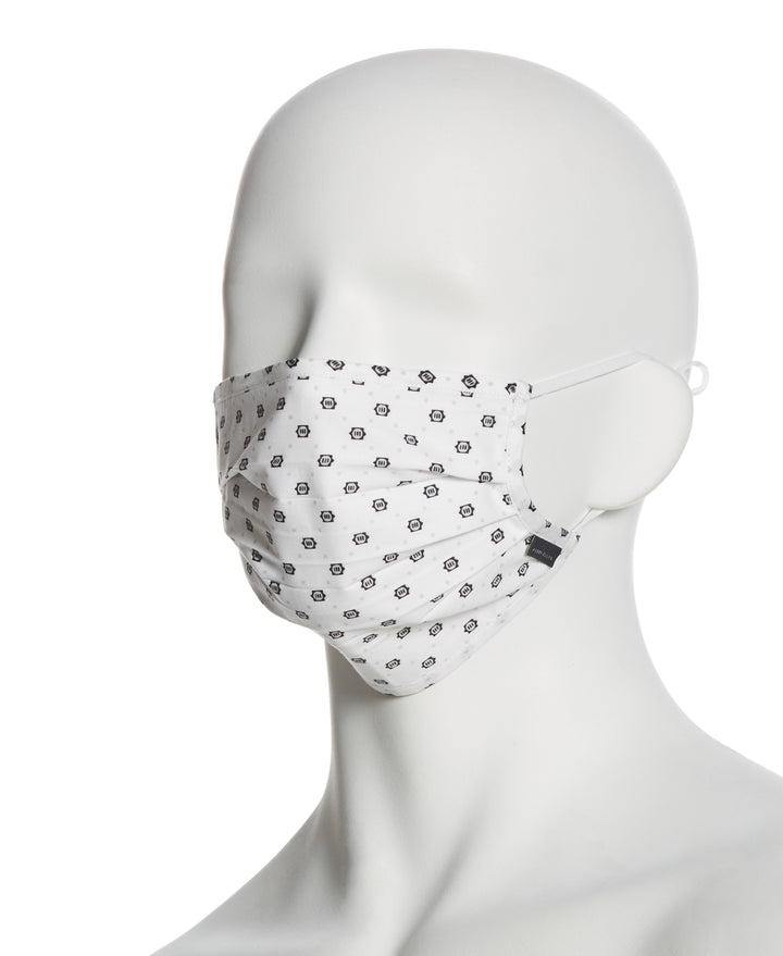 Reusable Poplin 3 Pack Pleated Fabric Face Mask Assorted Perry Ellis