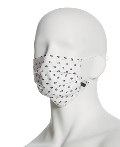 Reusable Poplin 3 Pack Pleated Fabric Face Mask Assorted Perry Ellis