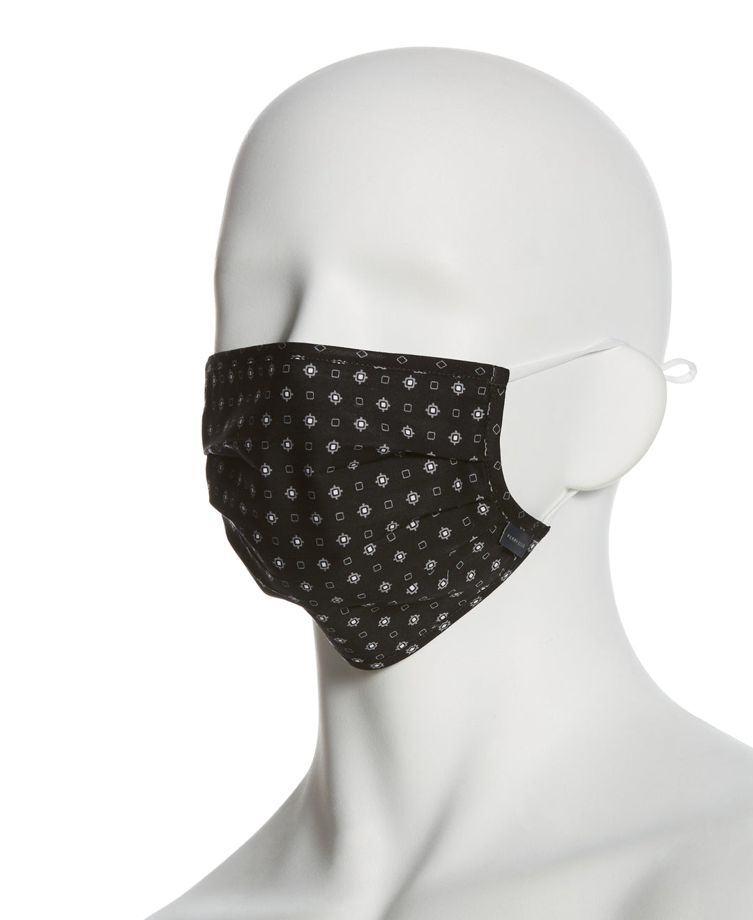 Reusable Poplin 3 Pack Pleated Fabric Face Mask Assorted Perry Ellis