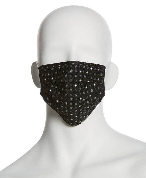 Reusable Poplin 3 Pack Pleated Fabric Face Mask Assorted Perry Ellis