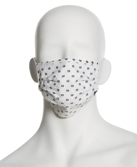 Reusable Poplin 3 Pack Pleated Fabric Face Mask Assorted Perry Ellis