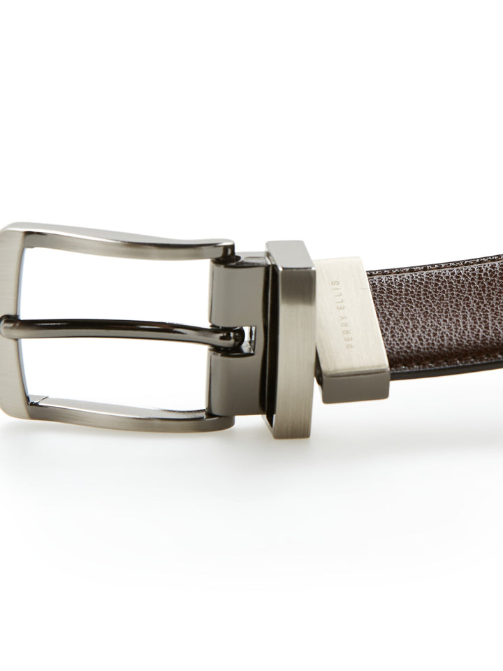 Burnished Edge Belt (Burnished Edge Brn/Blk) 