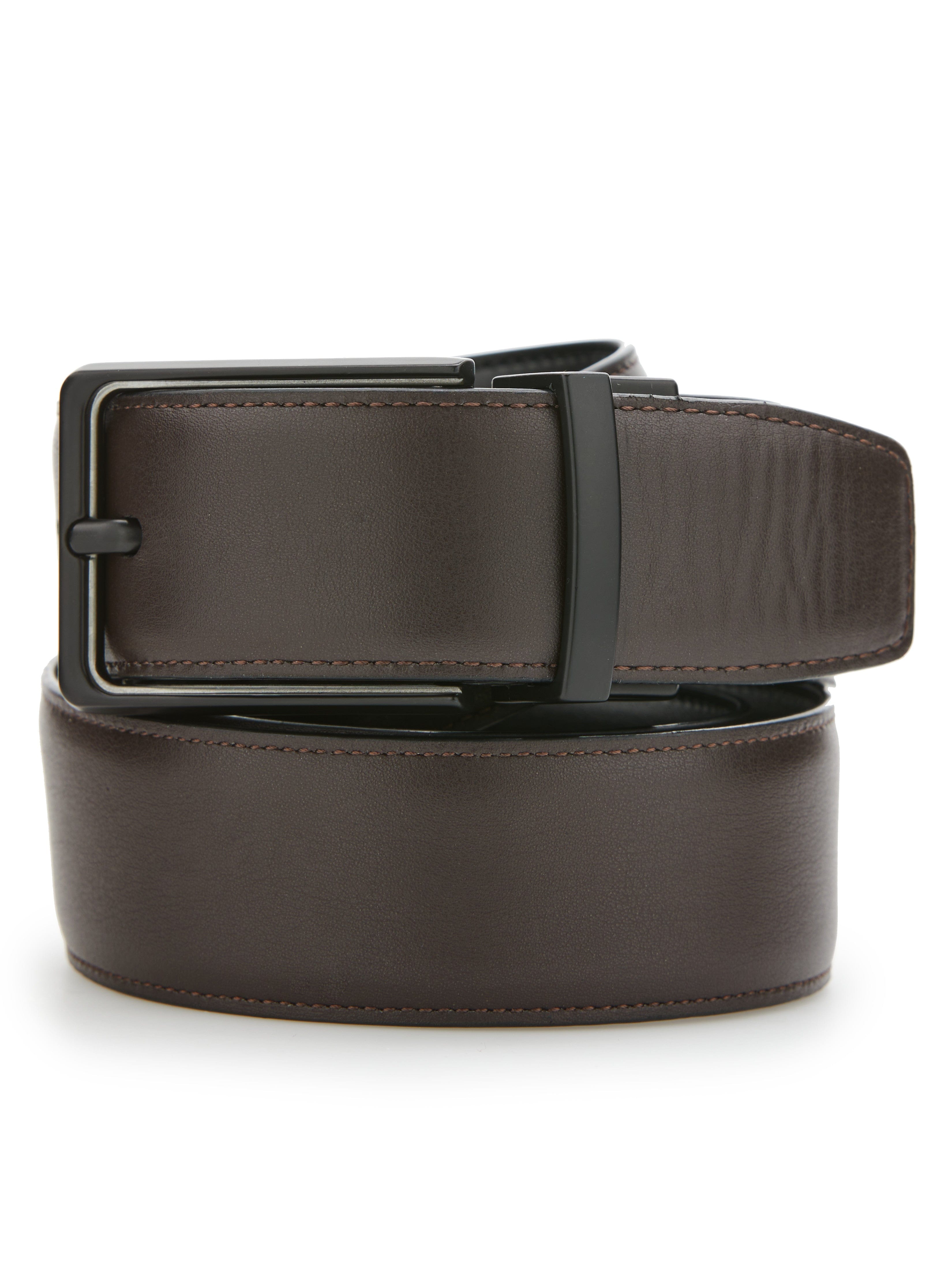 ペリーエリス　ブラック　ベルト Reversible Leather Belt – Perry Ellis