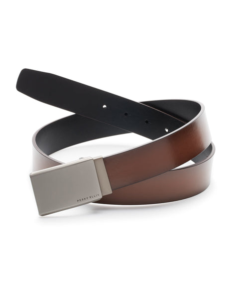 Reversible Matte At Me Belt Brn30 Perry Ellis