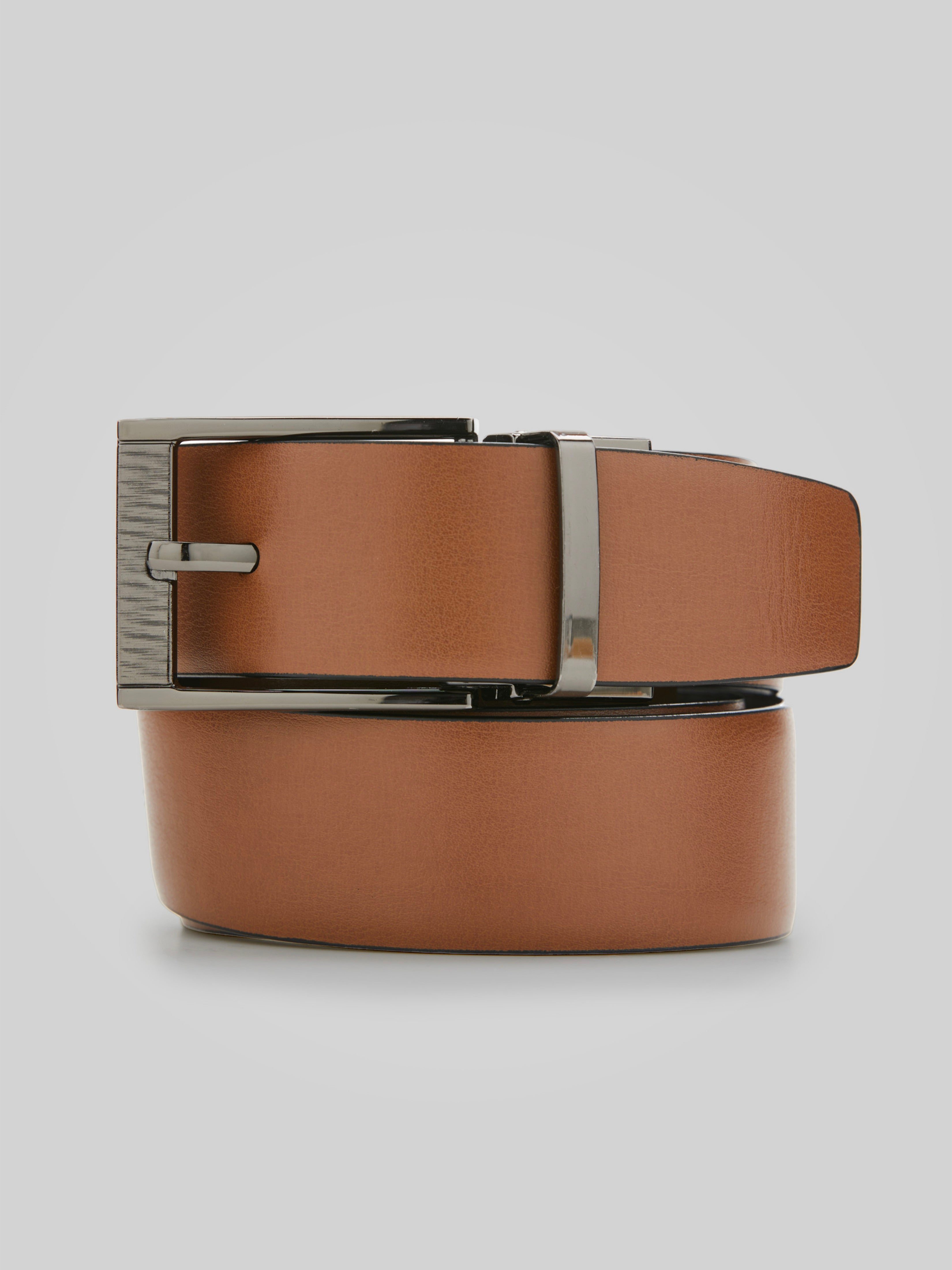 Reversible Scratch Leather Belt – Perry Ellis
