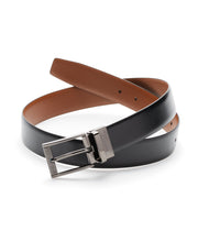 Reversible Scratch Leather Belt Blk20 Perry Ellis