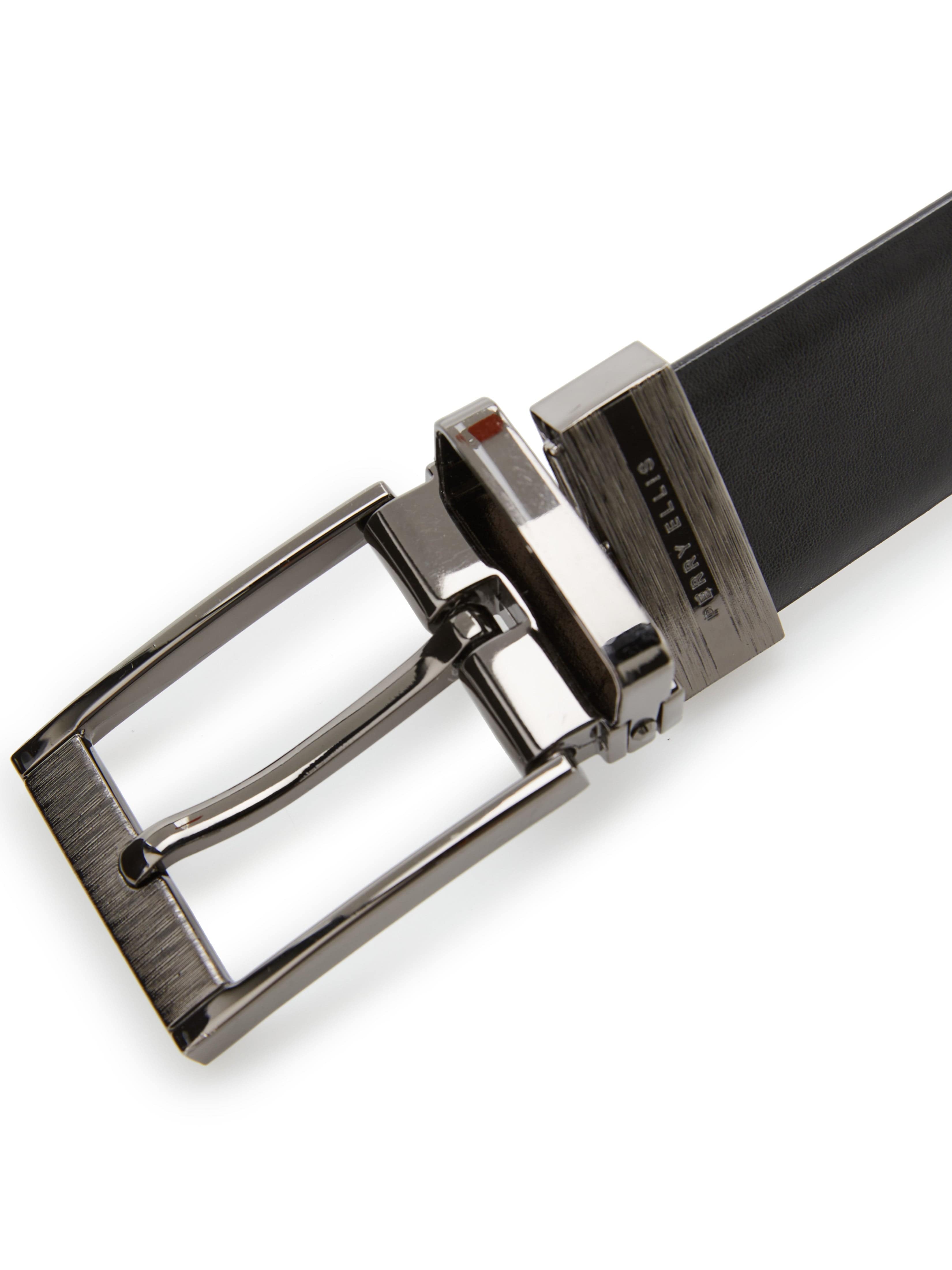 Reversible Scratch Leather Belt – Perry Ellis