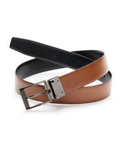 Reversible Scratch Leather Belt Blk20 Perry Ellis