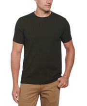 Rib Knit Crew Neck Tee (Rosin) 