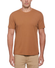 Rib Knit Crew Neck Tee (Toasted Coconut) 