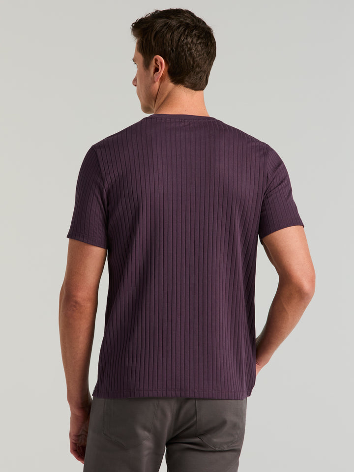 Ribbed Crew Neck Tee