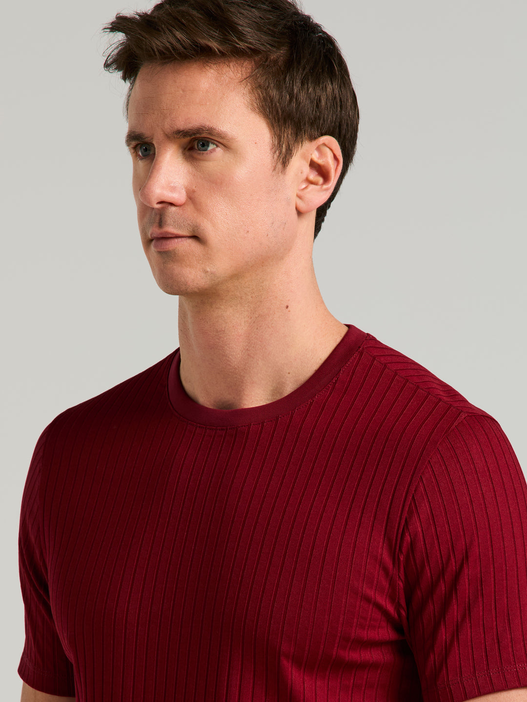 Solid Crew Tee (Cabernet) 
