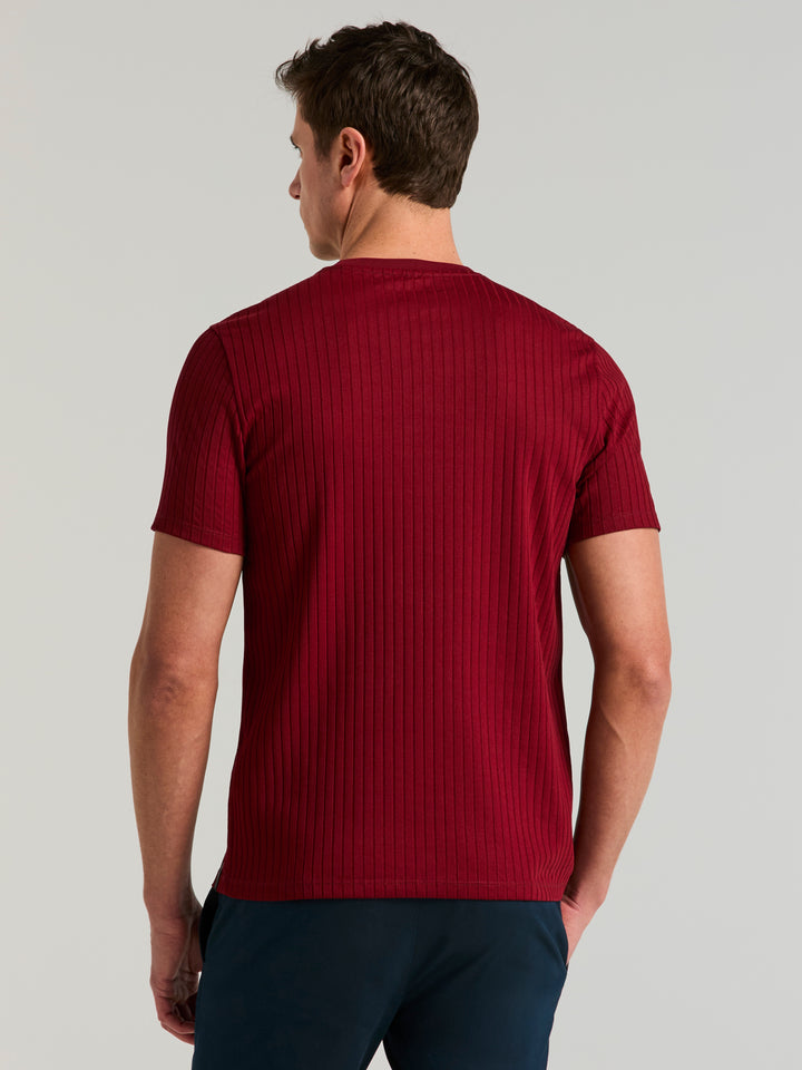 Solid Crew Tee (Cabernet) 