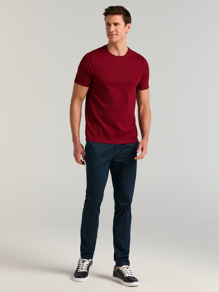 Solid Crew Tee (Cabernet) 