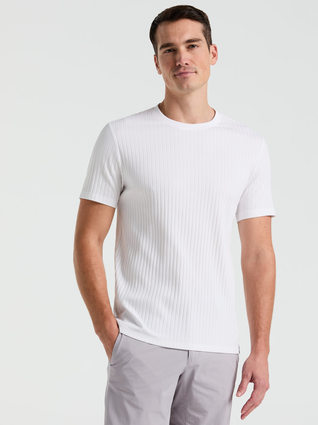 Solid Crew Tee (Bright White) 