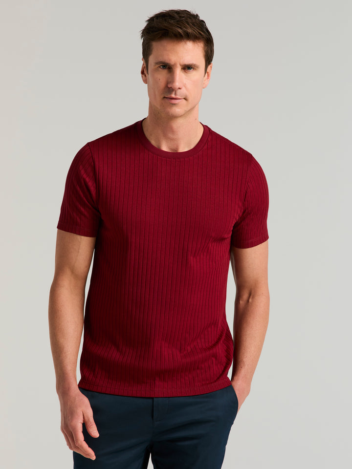 Solid Crew Tee (Cabernet) 