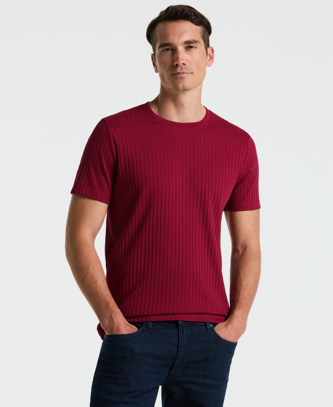 Solid Crew Tee (Rumba Red) 