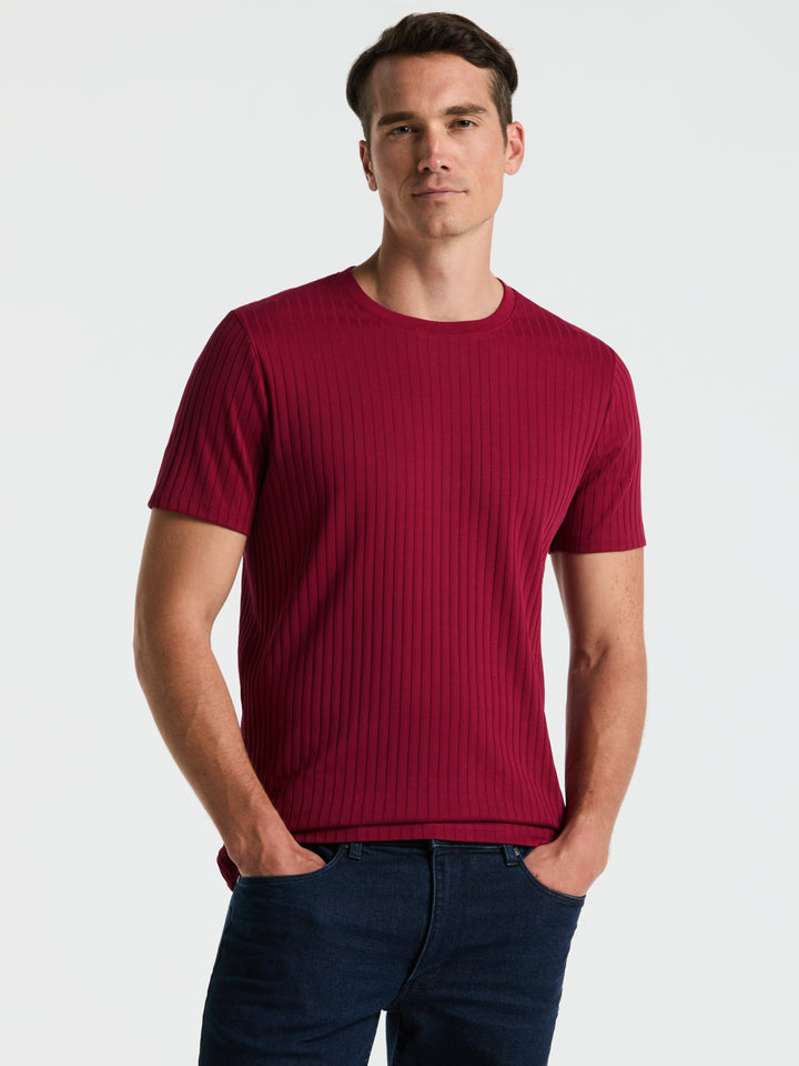 Solid Crew Tee (Rumba Red) 