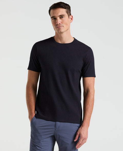 Ribbed Crew Neck Tee