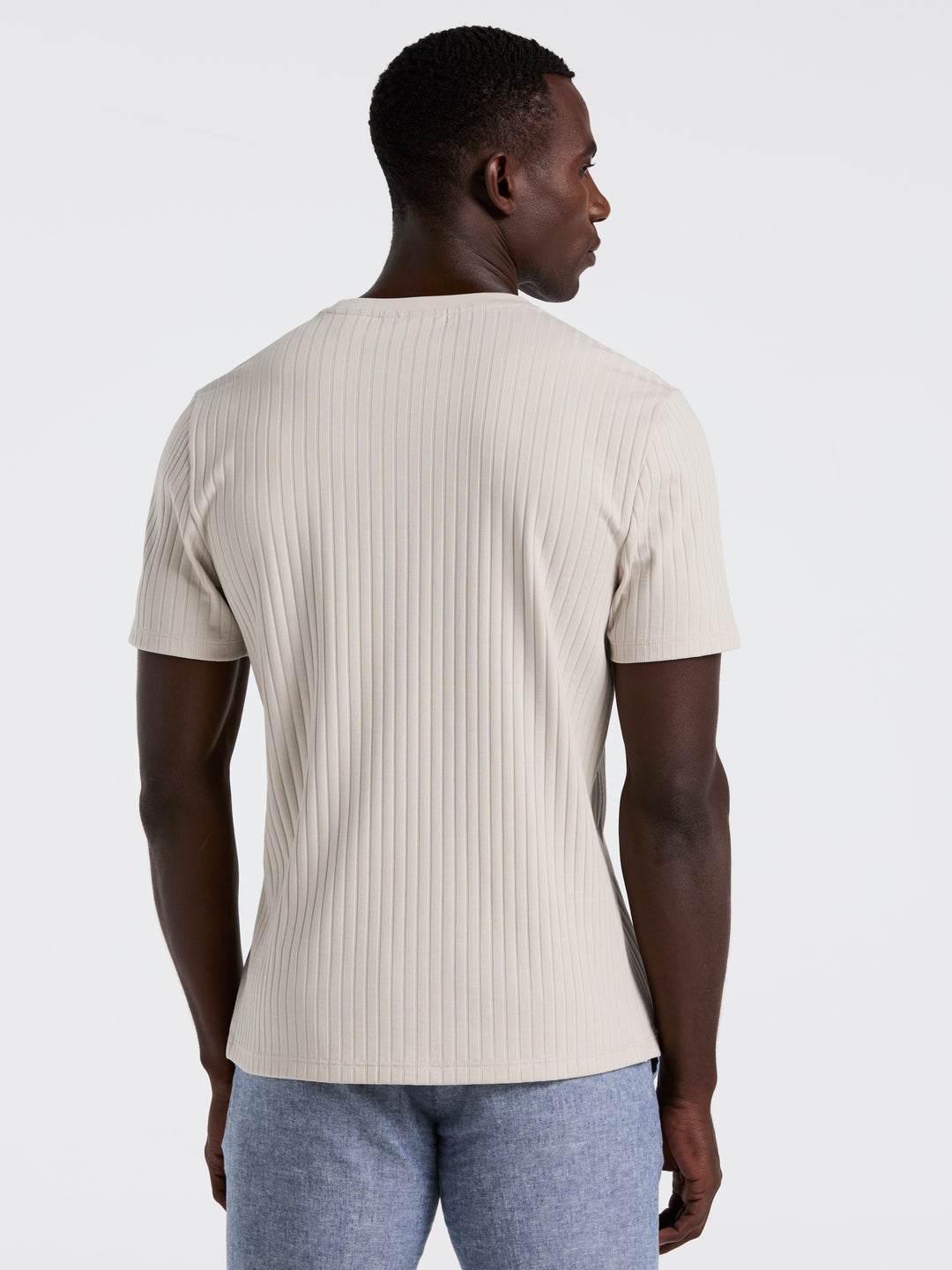 Solid Crew Tee (Light Heather Grey) 