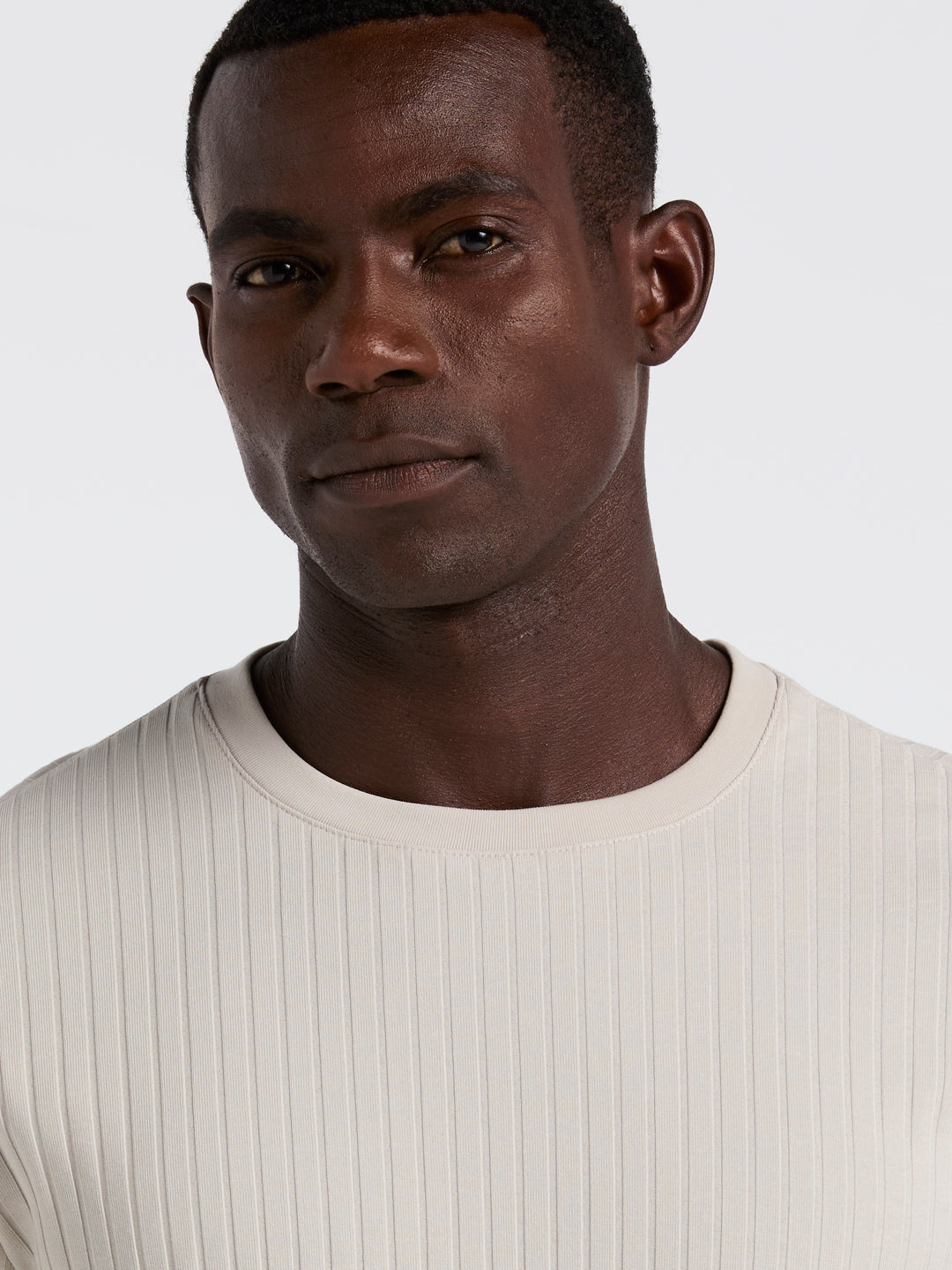 Solid Crew Tee (Light Heather Grey) 