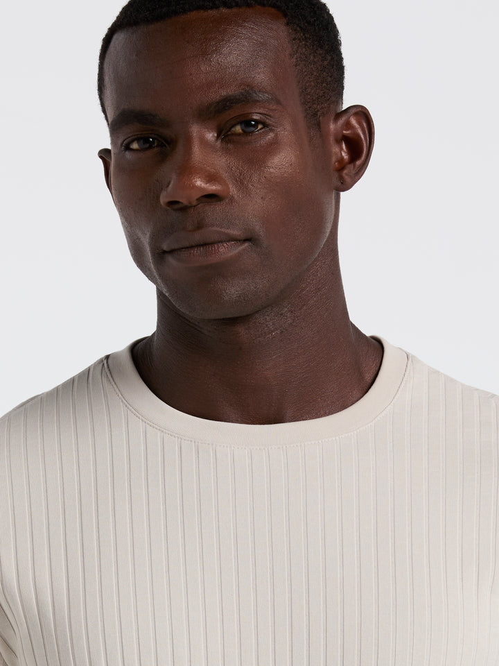 Solid Crew Tee (Light Heather Grey) 